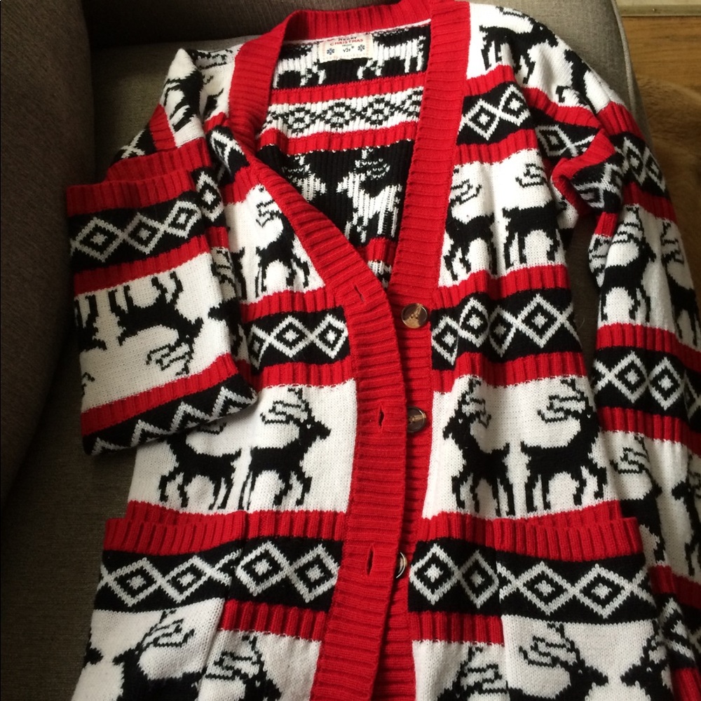 🔥 Nordic Print Christmas Cardigan
